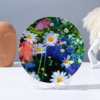 Тарелка декоративная «Полевые цветы», настенная, D = 17,5 см - фото 10525034