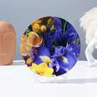 Тарелка декоративная «Яркие цветы », настенная, D = 17,5 см - фото 10525038