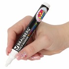 Маркер сухостираемый меловой для гладких поверхностей BRAUBERG POP-ART, 5 мм, флуоресцентный белый - Фото 11