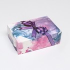 Коробка складная «Подарочек» с фиолетовым бантом, 16×23×7.5 см 9613186