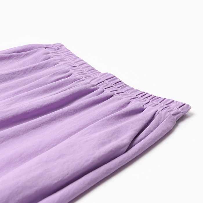 Комплект женский (сорочка, брюки) MINAKU цвет сиреневый, р-р 42 - фото 1909191401