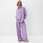 Пижама женская (сорочка, брюки) MINAKU: Home collection цвет сиреневый, р-р 44 - фото 1897277