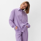 Комплект женский (сорочка, брюки) MINAKU цвет сиреневый, р-р 46 - Фото 2