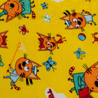 Плед Павлинка Три Кота Игра 150х200см, желтый, аэрософт 190г/м, пэ100% - фото 24291183