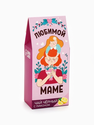 Чай чёрный «Маме», вкус: лимон, 100 г