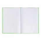 Книга учета, 96 листов, обложка картон 7БЦ, блок ГАЗЕТНЫЙ, линия, цвет зеленый - Фото 4
