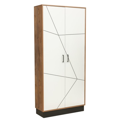 Шкаф комбинированный «Гамма» 54.14, 954×360×2075 мм, цвет таксония / чёрный / ПВХ белый