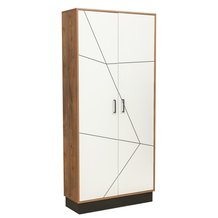 Шкаф комбинированный «Гамма» 54.14, 954×360×2075 мм, цвет таксония / чёрный / ПВХ белый - Фото 1