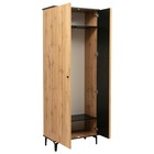 Шкаф для одежды «Либерти» 51.01, 820×429×2170 мм, опора металл, цвет дуб вотан / чёрный - Фото 2