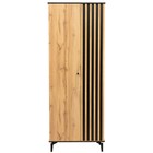 Шкаф для одежды «Либерти» 51.01, 820×429×2170 мм, опора металл, цвет дуб вотан / чёрный - Фото 3