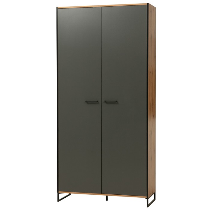 Шкаф для одежды «Доната» 46.07, 1028×434×2152 мм, цвет дуб вотан / диамант серый