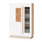 Шкаф комбинированный «Дора» 30.03-02, 900×434×1344 мм, цвет дуб сонома / белый глянец - Фото 1