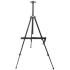 Мольберт тип "Тренога" металлический (алюминиевый) 162 х 73 х 95 см, переносной с держателем для кистей, с чехлом, Гамма "Студия" - Фото 1