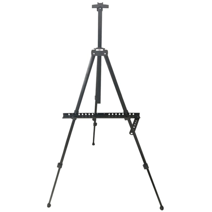 Мольберт тип "Тренога" металлический (алюминиевый) 162 х 73 х 95 см, переносной с держателем для кистей, с чехлом, Гамма "Студия" - Фото 1