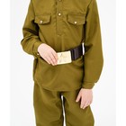 Маскарадный костюм военного для мальчика, пилотка, ремень, габардин, р-р 42, рост 158-164 9578988 - фото 16258226