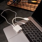 Адаптер REXANT, HDMI - VGA, + шнур 2xJack 3.5, белый - фото 7536660