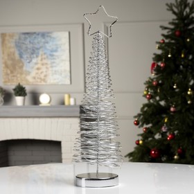 

Светодиодная фигура «Ёлка плетёная» 11 × 46 × 11 см, металл, батарейки АААх3 (не в комплекте), свечение белое