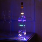 УЦЕНКА Гирлянда «Нить» 1 м, роса с пробкой, IP20, серебристая нить, 10 LED, от батареек LR44×3, свечение мульти - Фото 4