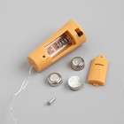 Гирлянда «Нить» 2 м роса с пробкой, IP20, серебристая нить, 20 LED, свечение мульти, LR44х3 - Фото 3