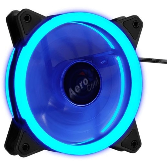 Вентилятор Aerocool Rev Blue, 120x120 мм, 3-pin, 15dB, 153 гр, LED, Ret - фото 51310810