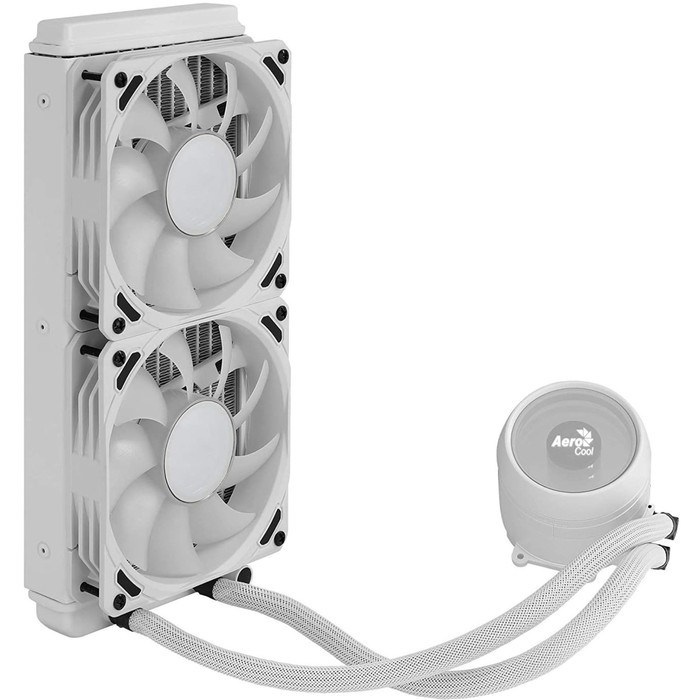 Система водяного охлаждения Aerocool Mirage L240 W, Soc-AM4/1151/1200/2066/1700, 4-pin, 27dB   94931 - фото 51310822