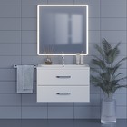 Тумба с раковиной Uperwood Foster 80 см, подвесная, белая - Фото 4