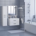 Тумба с раковиной Uperwood Foster 80 см, подвесная, белая - Фото 6
