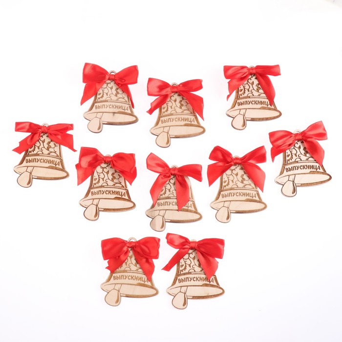 Бирка-значок «Колокол. Выпускница», 7×8.5 см, 10 шт. - Фото 1