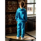Комплект для мальчика «Пит»: худи, брюки, рост 104 см, цвет небесно-голубой - Фото 2