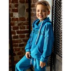 Комплект для мальчика «Пит»: худи, брюки, рост 104 см, цвет небесно-голубой - Фото 4