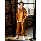 Комплект для мальчика «Пит»: худи, брюки, рост 104 см, цвет охра - Фото 2