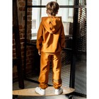 Комплект для мальчика «Пит»: худи, брюки, рост 104 см, цвет охра - Фото 3