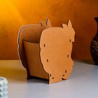 Кашпо деревянное "Негритянка" 14,5х9х17 см, Дуб-белый - фото 22695118