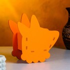 Кашпо деревянное "Лисичка", 14,5х8х15 см, дуб, оранжевая - фото 22695166