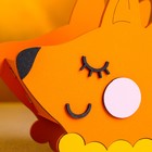 Кашпо деревянное "Лисичка", 14,5х8х15 см, дуб, оранжевая - фото 22695168