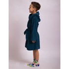 Халат для мальчика, рост 104 см, цвет синий - Фото 2
