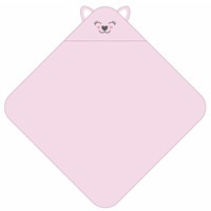 Халат детский, рост 128 см, цвет розовый - Фото 1