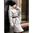 Пальто для девочки «Кэтрин», рост 128 см, цвет серый - Фото 5