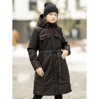 Пальто для девочки «Кэтрин», рост 164 см, цвет чёрный - фото 108811043