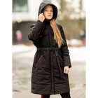 Пальто для девочки «Кэтрин», рост 164 см, цвет чёрный - Фото 3