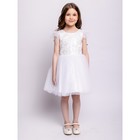 Платье для девочки «Николь», рост 98 см, цвет белый - фото 108811383