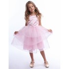 Платье для девочки «Каролина», рост 104 см, цвет розовый жемчуг - фото 108811948