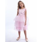Платье для девочки «Каролина», рост 116 см, цвет розовый жемчуг - фото 110637979