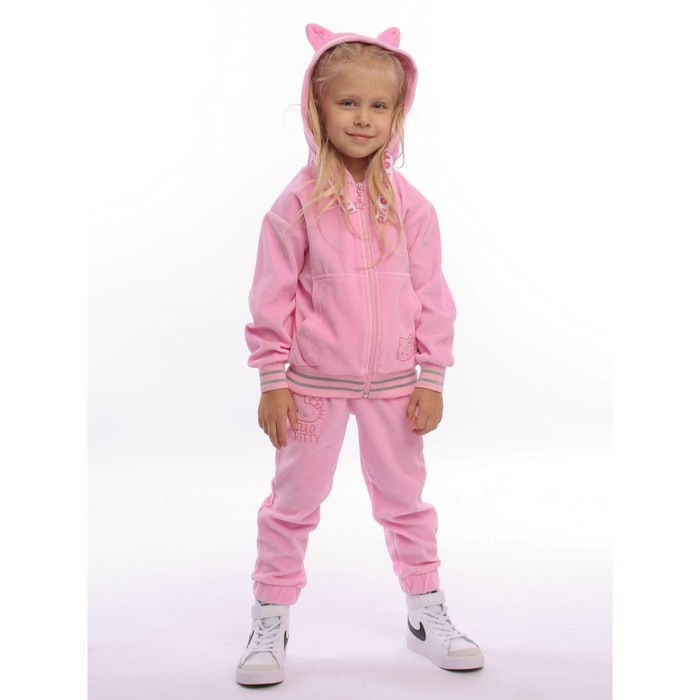 Спортивный костюм для девочки, рост 104 см, цвет розовый