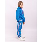 Спортивный костюм для девочки, рост 134 см, цвет синий - Фото 2
