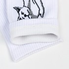 Носки "Кот с пальцем", цвет белый, размер 36-40 - фото 24479159