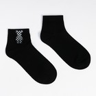 Носки женские "Мишка в клетку" А.Нжвип1301-04, цвет черный, р-р 36-40 - фото 35748706