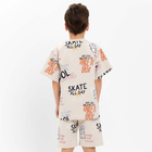 Костюм детский (футболка, шорты) KAFTAN "Graffiti", р.32 (110-116 см) - Фото 5