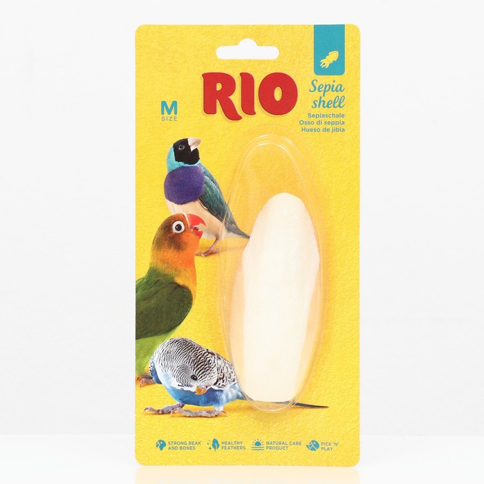 RIO Кость сепии, размер M,  1шт 10-12 см, белый