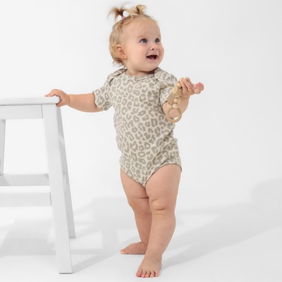 Боди «Крошка Я» Leo baby, рост 80-86 см, бежевое